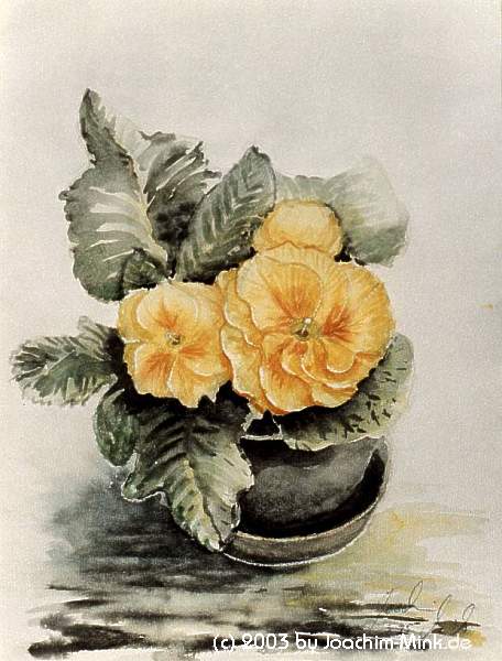 &QUOT;Die goldene Kraft der Natur&QUOT;, Aquarell auf B�tten, 
Copyright by Joachim Mink, Weinheim