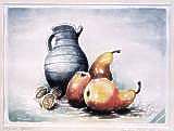 Krug mit Fr�chten, Aquarell